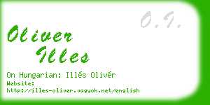 oliver illes business card